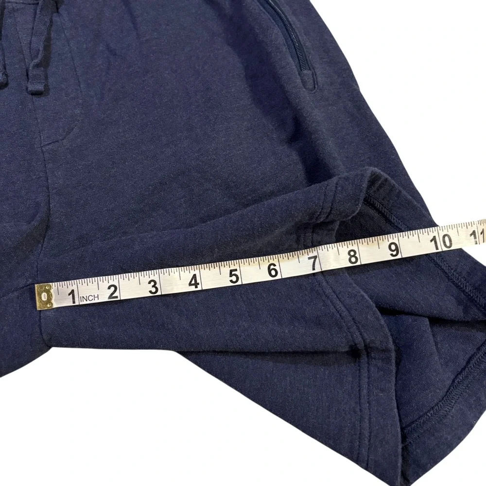 Polo Ralph‎ Lauren Mens Blue Sweat Shorts with Zipper Pockets